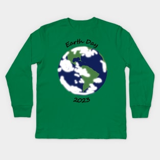 Planet Earth Day 2023 Kids Long Sleeve T-Shirt